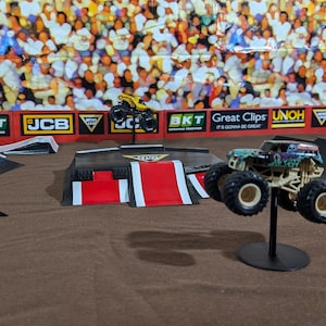 3D-utskrivet monstertruckrampset: 1/64 skala gjuten arena bild 2