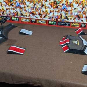 3D-utskrivet monstertruckrampset: 1/64 skala gjuten arena bild 3