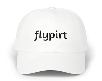 flypirt Dad Cap | Embroidered Script Logo