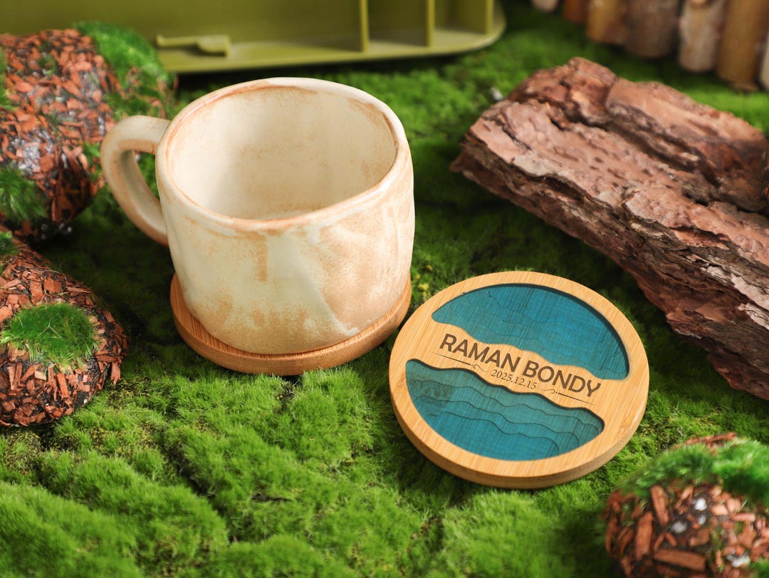 Custom Wooden Resin Coasters,personalized Carved Wooden Coasters,rustic ...