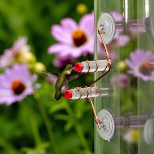 Kolibri-Futterspender Zum Aufhängen – 5-stöckig, Mundgeblasenes Glas, Blau – Perfekt Für Garten, Terrasse Oder Balkon