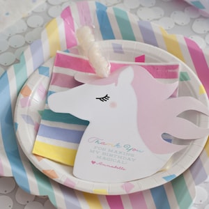 Unicorn Lolli Favor Tag Birthday Party INSTANT DOWNLOAD Printable DIY download