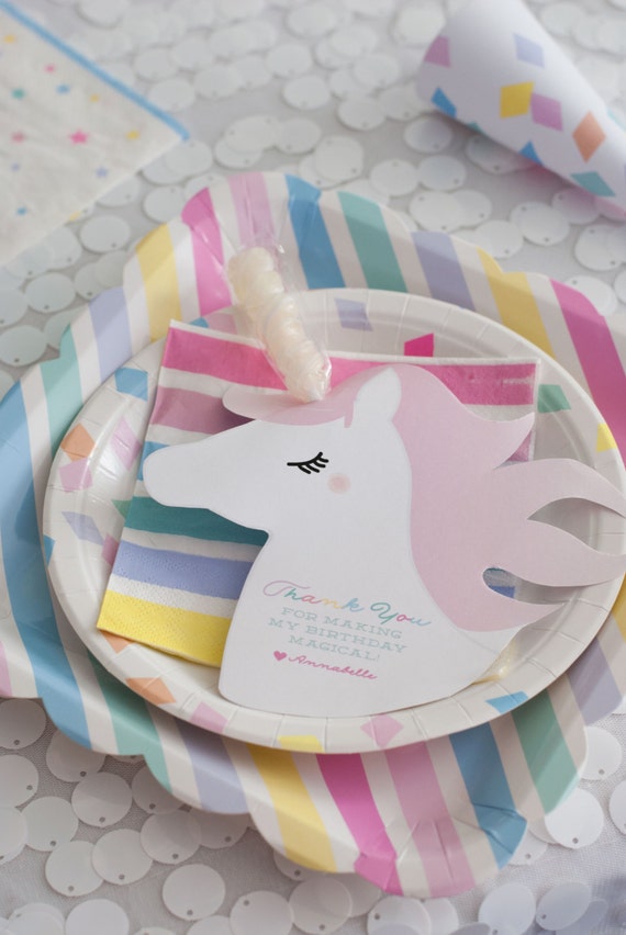 Unicorn Lolli Favor Tag Birthday Party INSTANT DOWNLOAD Printable DIY download Il_570xn