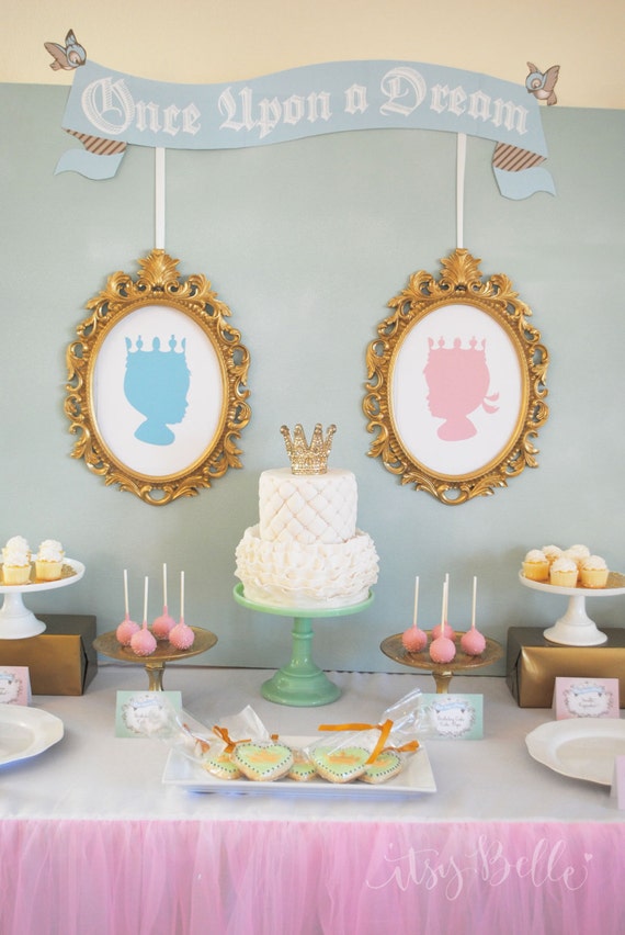 Royal Prince and Princess Silhouettes Printables INSTANT DOWNLOAD by Itsy Belle Il_570xn