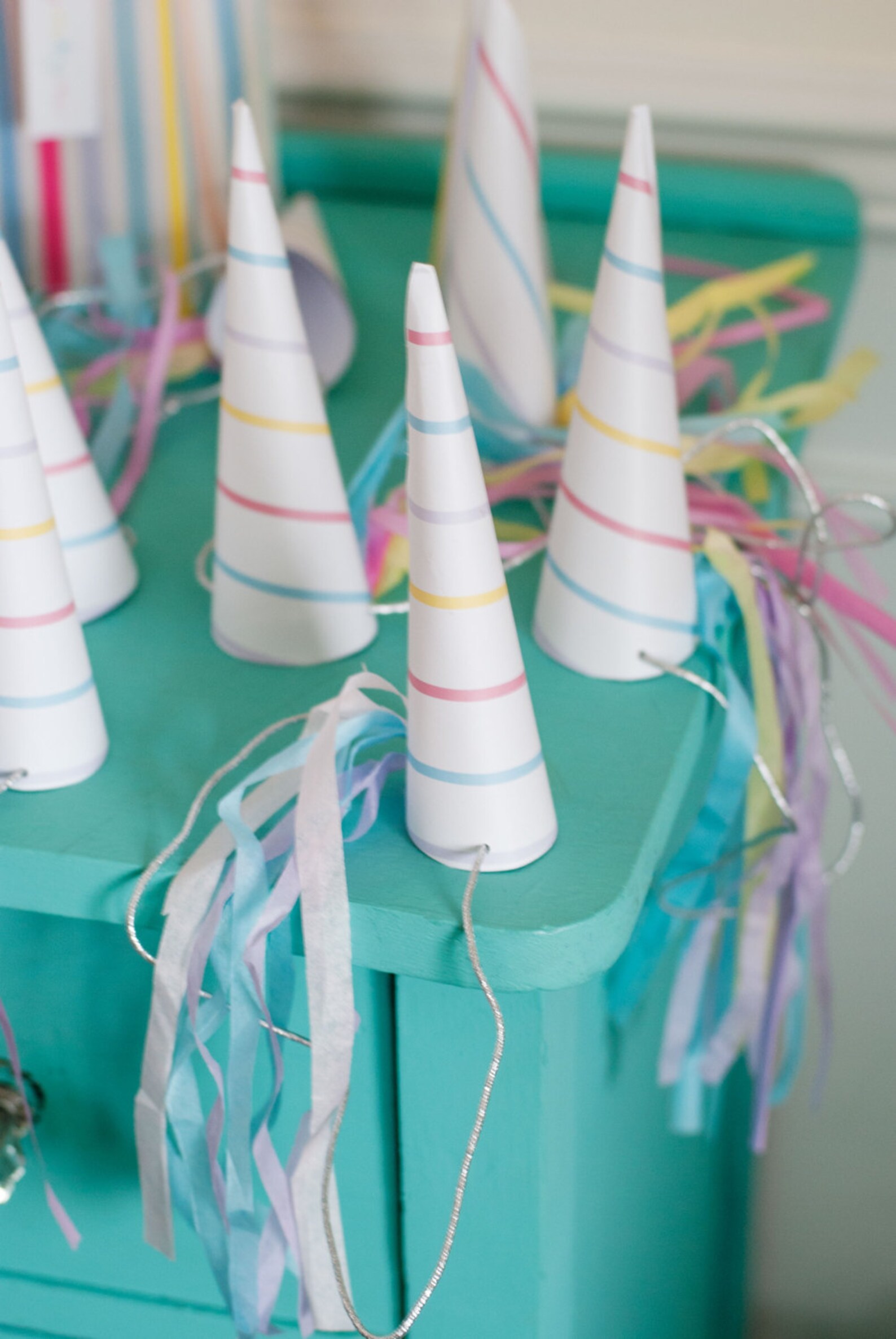 unicorn horn hats birthday party instant download printable etsy
