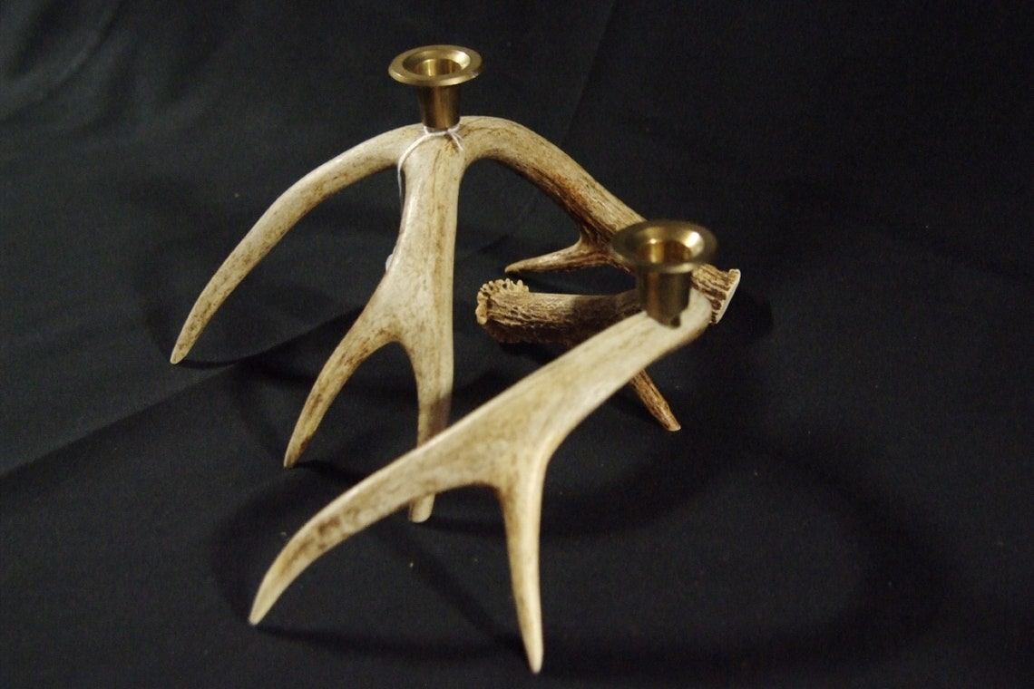 Antler Candle Holders Set of 2 Etsy