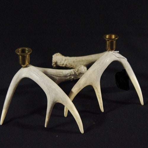 Antler Candle Holders Set of 2 Etsy
