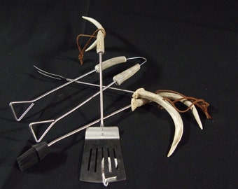 Antler Handled BBQ Tools