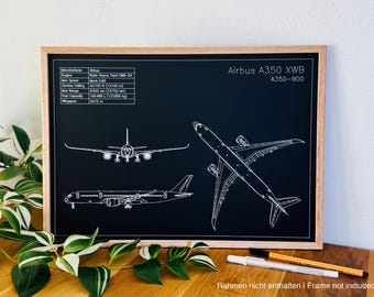 ボーイング787-9ドリームライナーの設計図 | DIN A3航空機設計図