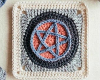 Star Granny Square: Printable Pdf Pattern, Easy follow Tutorial