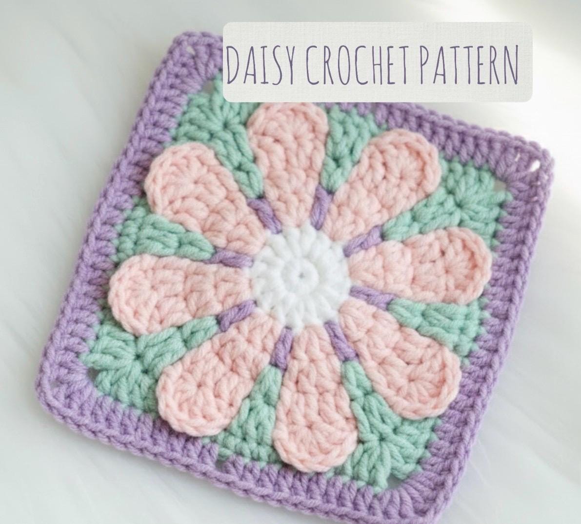 Daisy Granny Square Pattern