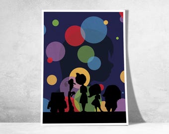 Ispirato a Inside Out – Poster decorativo Disney Pixar | Inside Out | Arte murale delle emozioni | Idea regalo per gli appassionati di animazione