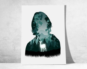 Poster ispirato a Severus Snape – Poster decorativo di Harry Potter | Severus Snape | Arte murale oscura e magica | Potterhead