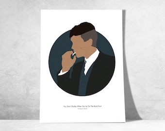 Ispirato a Thomas Shelby – Poster di Peaky Blinders | Poster di Thomas Shelby | Arte murale della serie cult | Idea regalo per i fan della serie