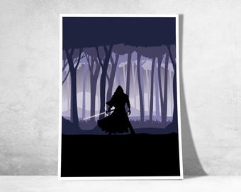Poster ispirato a Star Wars Episodio VIII - Poster decorativo Gli ultimi Jedi | Gli ultimi Jedi | Arte murale della saga di Star Wars
