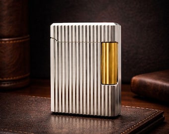 Encendedor clásico vertical deslizante lateral / Regalo vintage elegante para hombres