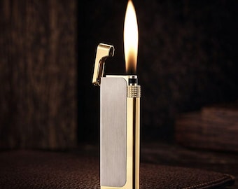 Encendedor de metal ultrafino / Regalo de bolsillo para hombres