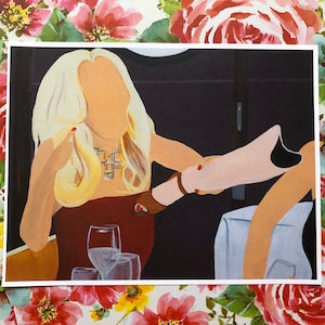 The Leg - Impressionist Style Real Housewives Art