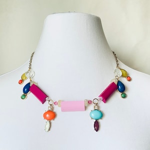 Girlie and Geeky Building Block Statement Necklace