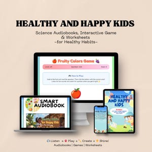 Gesunde Angewohnheiten Lernpaket für Kinder | Hörbücher, Spiele & Arbeitsblätter | Aktivitäten für Gesundheit und Hygiene in der Schule
