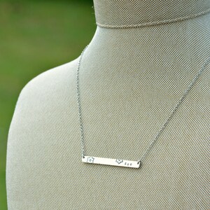 Dainty name necklace, name necklace dainty, name plate necklace, name bar necklace, personalized jewelry, gift for women, bridesmaid gifts image 2