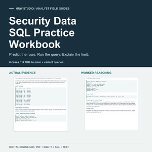 SQL Security Analyst Practice: 6 SQLite Cases, Database, Runnable Queries and Explained Answers