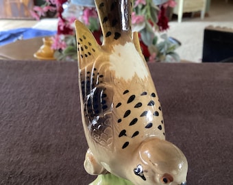 Vintage Napco Japan Flicker Bird Figurine