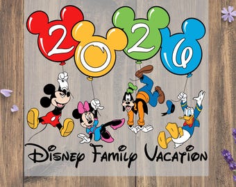 Family Vacation 2026 DTF Transfer, Disney Family Trip DTF, Disneyland Vacay Mode DTF Print, Disney Friends Dtf, Family Squad Dtf
