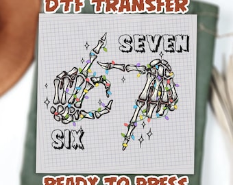 Funny DTF transfers, Six Seven Ready To Press, Six Seven, Funny Saying Ready To Ship, Funny 6 7 Dtf, 6 7 Dtf,Viral Phrase Meme DTF transfers