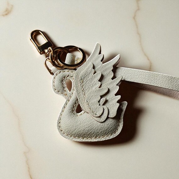 Leather Swan Lanyard