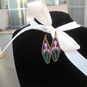 BEADING PATTERN IRIS para brincos de contas feitos à mão