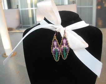 BEADING PATTERN IRIS  for hand beaded Earrings