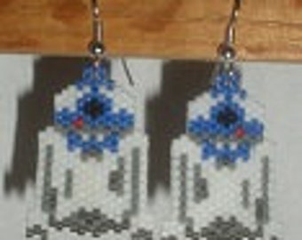 BEADING PATTERN Robot hand beaded earrings Pattern