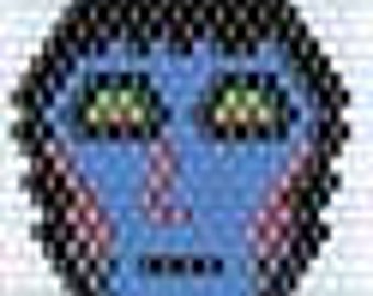 BEADING PATTERN  Blue Zombie