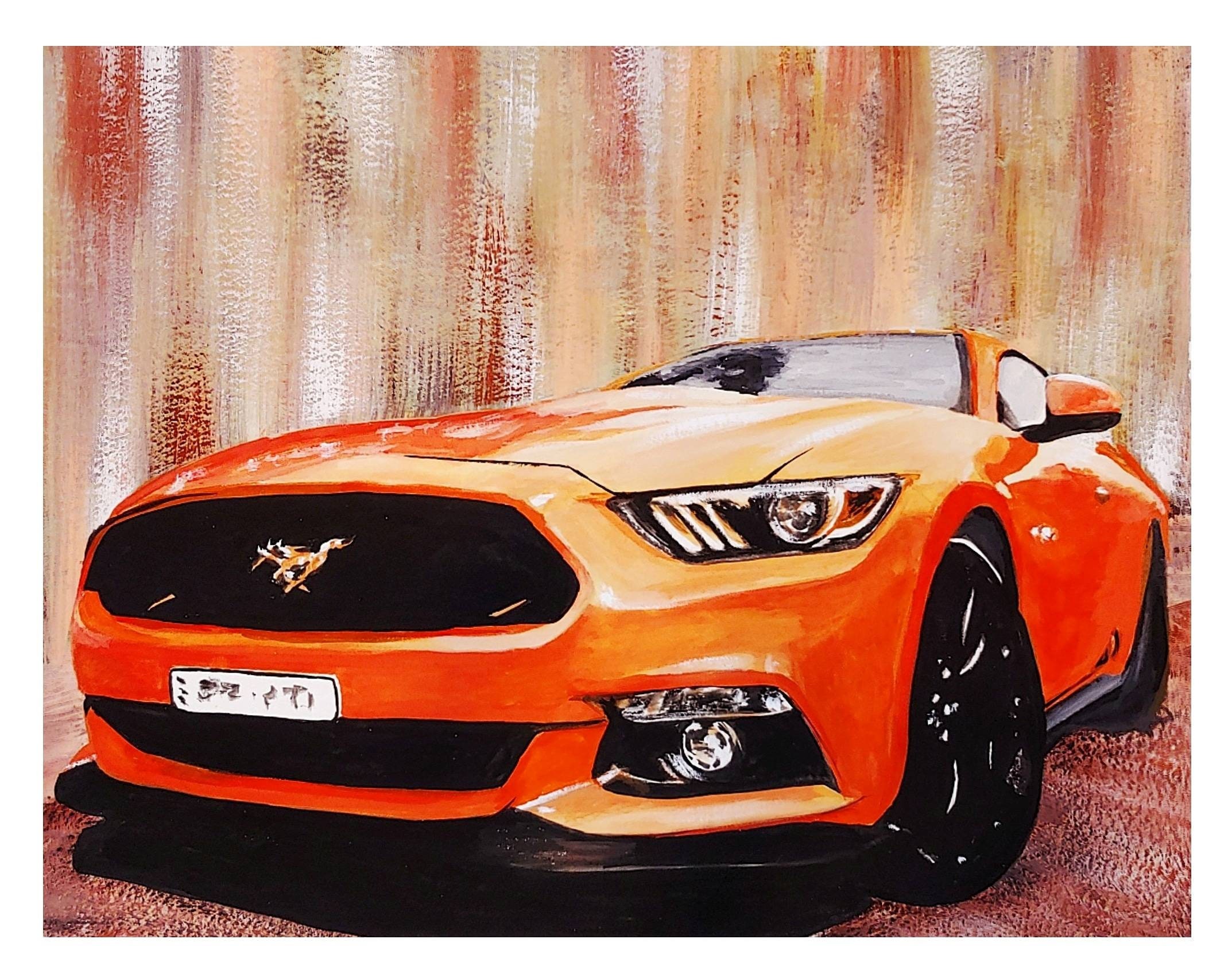 Ford Mustang GT 2018 Digital Sketch  Behance