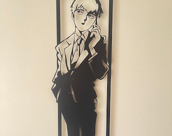 Arte mural de metal de anime