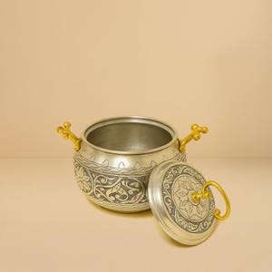 Hamrad koppargryta – Handgjord rustik turkisk kokkärl