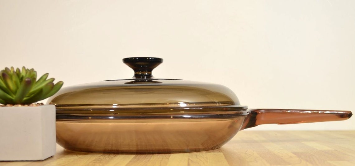 Vision Ware 10 Inch Covered Skillet Frying Pan Corning Visions Etsy
