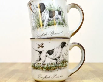 English Pointer Spaniel HiMark Coffee Mugs:  Set of Two