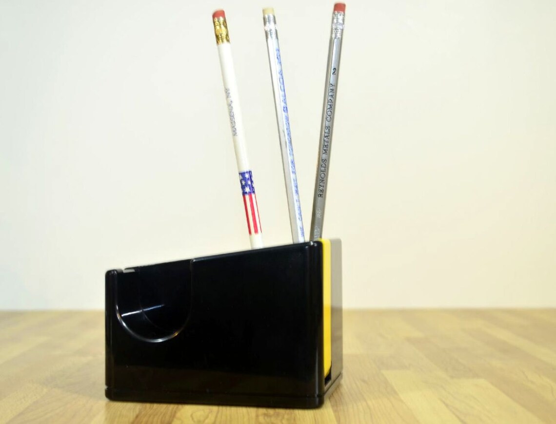 Mod Desk Organizer Tape Dispenser Pencil Holder Office Etsy