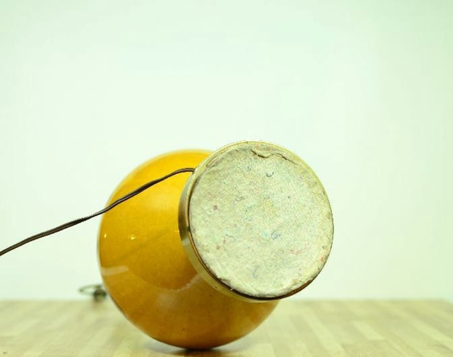 Vintage Drip Glazed Ginger Jar Table Lamp Golden Honey Brown Etsy