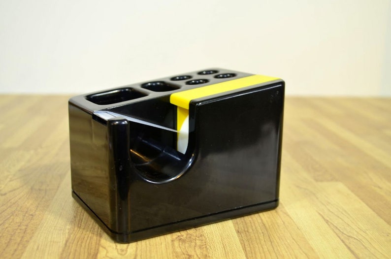 Mod Desk Organizer Tape Dispenser Pencil Holder Office Etsy