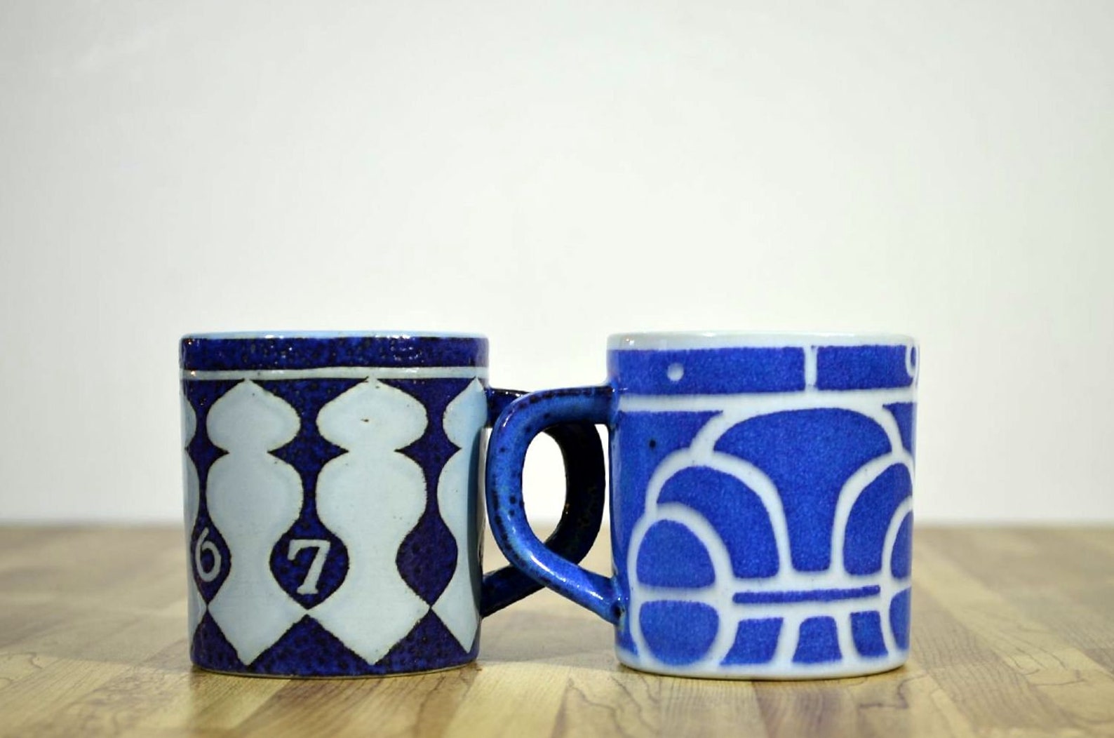 Royal Copenhagen Annual Cups 1967 1968 Small Denmark Mugs Etsy