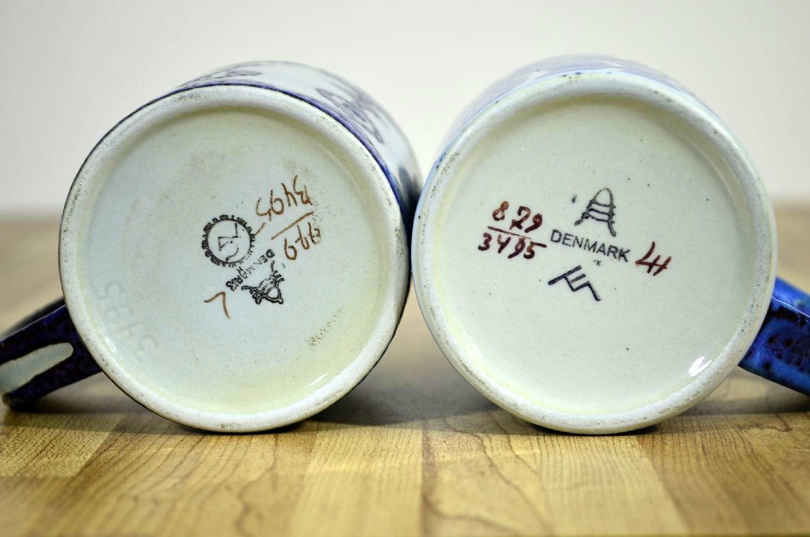 Royal Copenhagen Annual Cups 1967 1968 Small Denmark Mugs Etsy