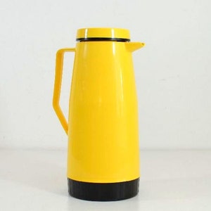 Vintage Mod Yellow Thermos King-Seeley Carafe