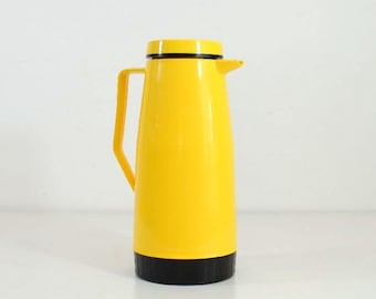 Vintage Mod Yellow Thermos King-Seeley Carafe