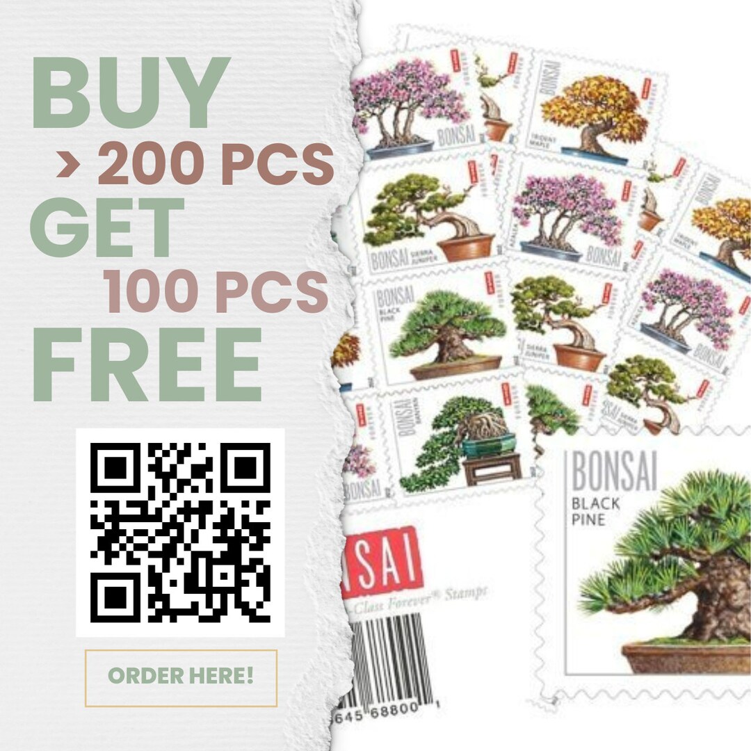 Bonsai Tree 2012 Stamps Ideal for Greeting Cards and Wedding Etsy