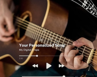 Cadeau gepersonaliseerd nummer: aangepaste songteksten en muziek (digitale mp3-download)