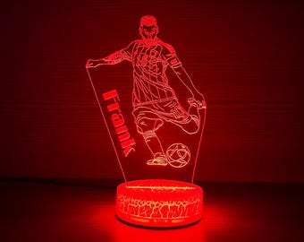 Lionel Messi Barcelona FC Inter Miami MLS Fans Gift For Soccer Player Messi Light Lionel Messi Night Lamp 3D Night Light