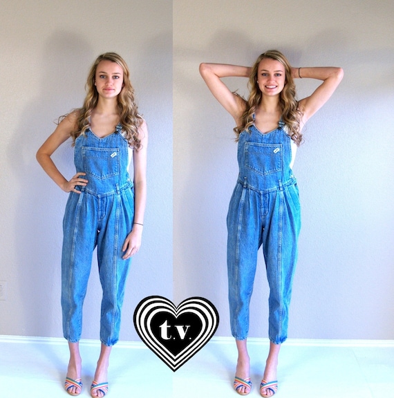 guess overalls 80's